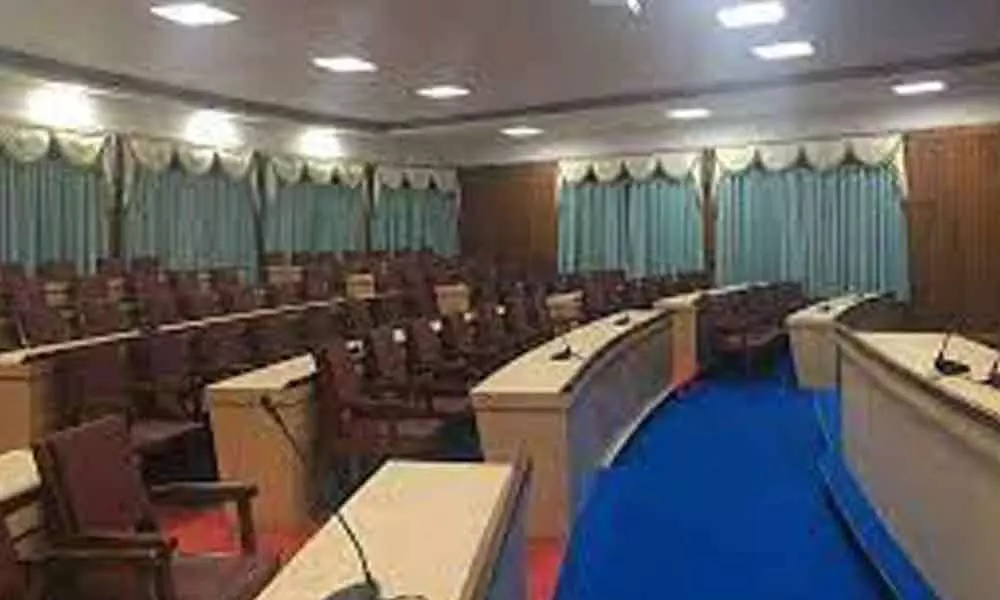 SVU Senate hall, the venue for Development Review Committee meeting in Tirupati