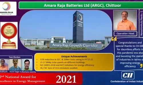 Amara Raja bags CII efficiency award