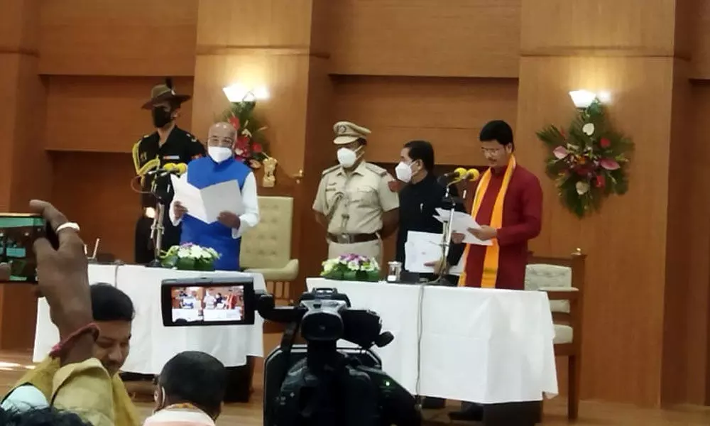 3 new ministers take oath in 1st cabinet expansion in Tripura