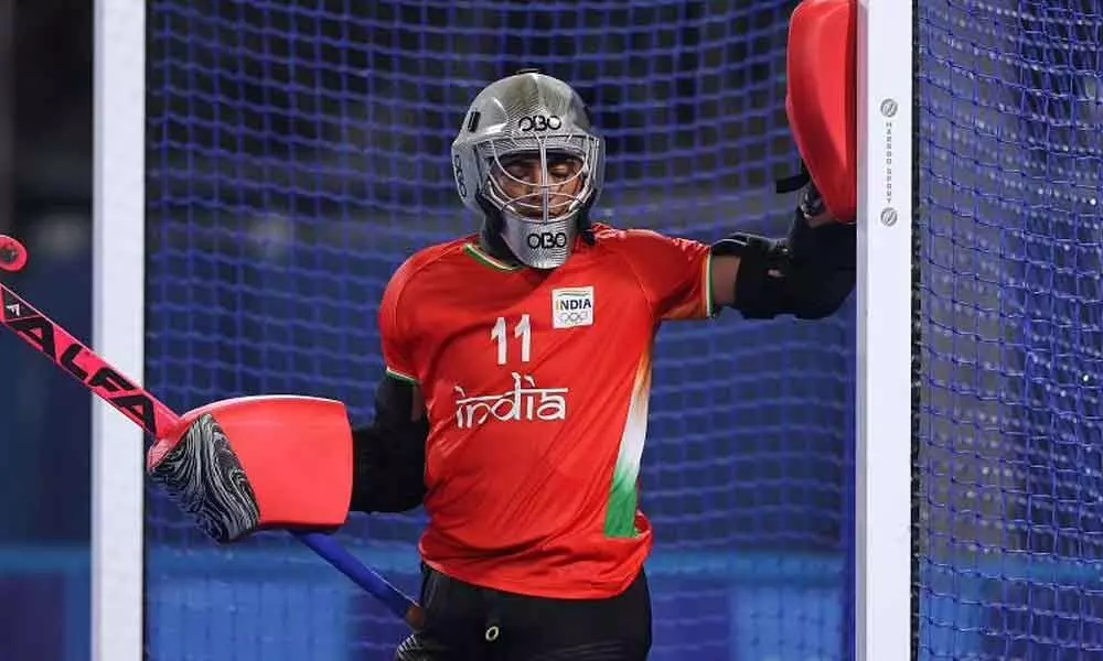 Indias Savita Punia during the Tokyo Olympics 2021