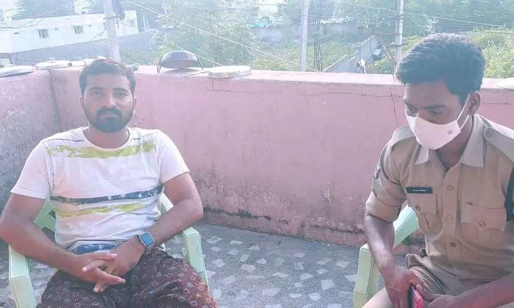 TDP leader V Chaitanya Babu under house arrest in Vizianagaram on Thursday
