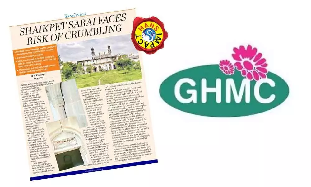 GHMC to restore past glory of Shaikpet Sarai