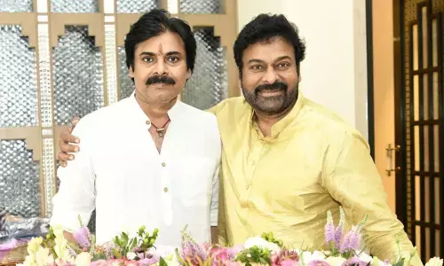Pawan Kalyan and Chiranjeevi