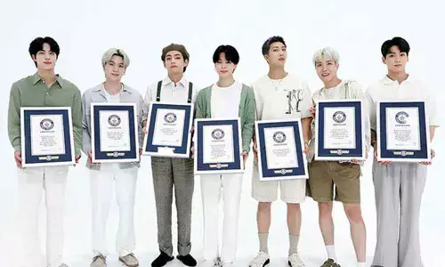 BTS has collected 23 Guinness World Records titles across music and social media