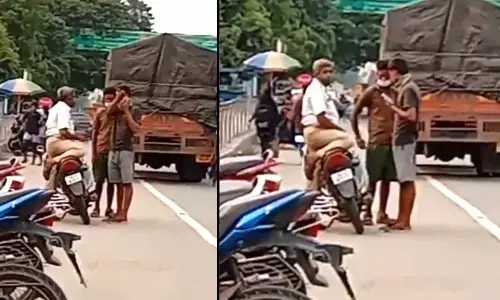 The trending video features a traffic police officer who was shifted to the police control room on Thursday.