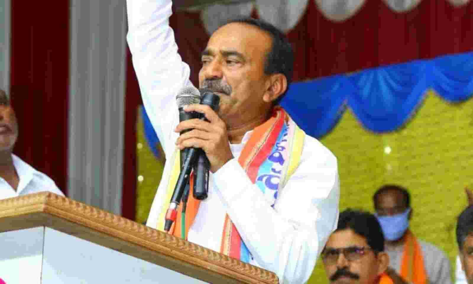 Telangana: BJP officially declares Eatala Rajender as its candidate for the  Huzurabad by-election