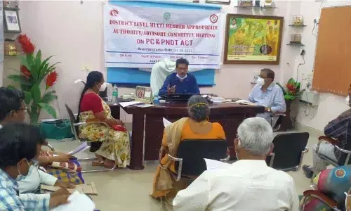 District Medical and Health Officer Dr Kameshwar Prasad speaking at an awareness campaign on PC& PNDT Act in Anantapur on Sunday