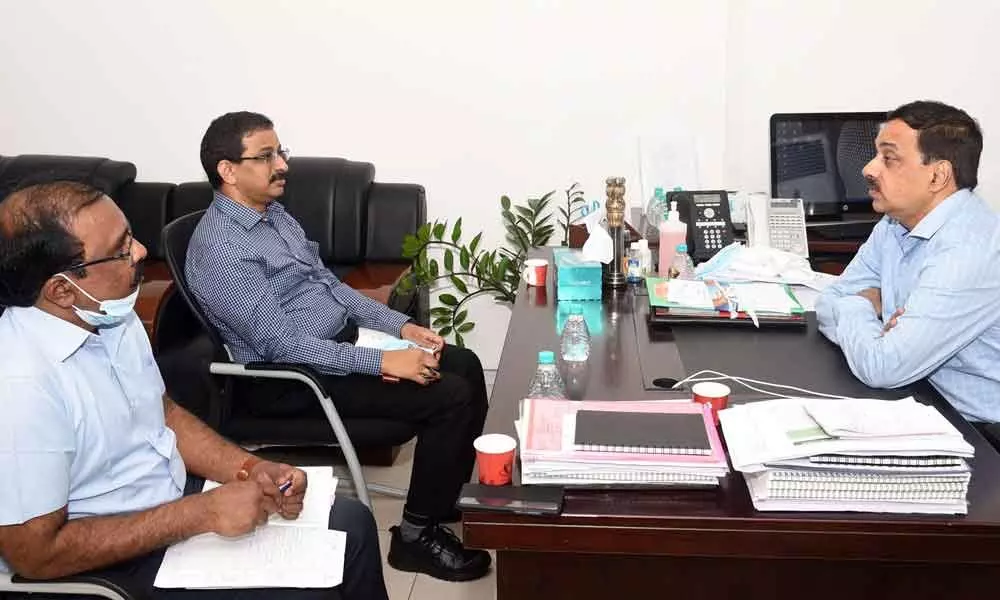 Special Chief Secretary Dr Rajat Bhargava reviewing the performance of Excise and Special Enforcement Bureau on Monday