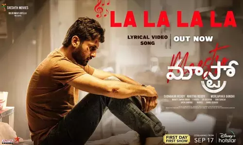 “La La La La…” lyrical video is out from Nithiin’s Maestro movie