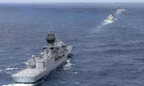 Indian Navy Task Group comprising IN Ships Shivalik and Kadmatt participates in the fourth edition of AUSINDEX