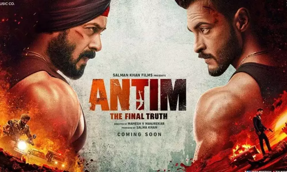 The First Look Poster Of Salman Khan And Aayush Sharmas Antim Looks Terrific