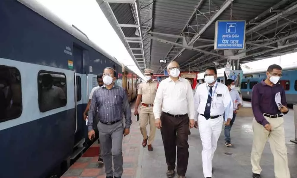 Secunderabad: South Central Railway officials inspect stations
