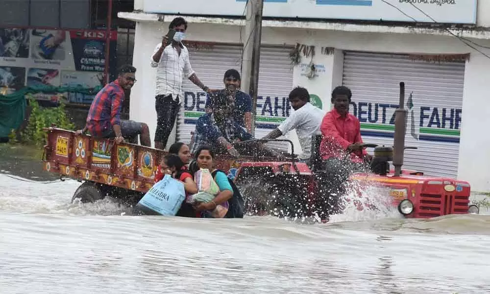 Telangana State reels under floods