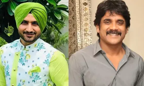 Harbhajan Singh and Nagarjuna Akkineni