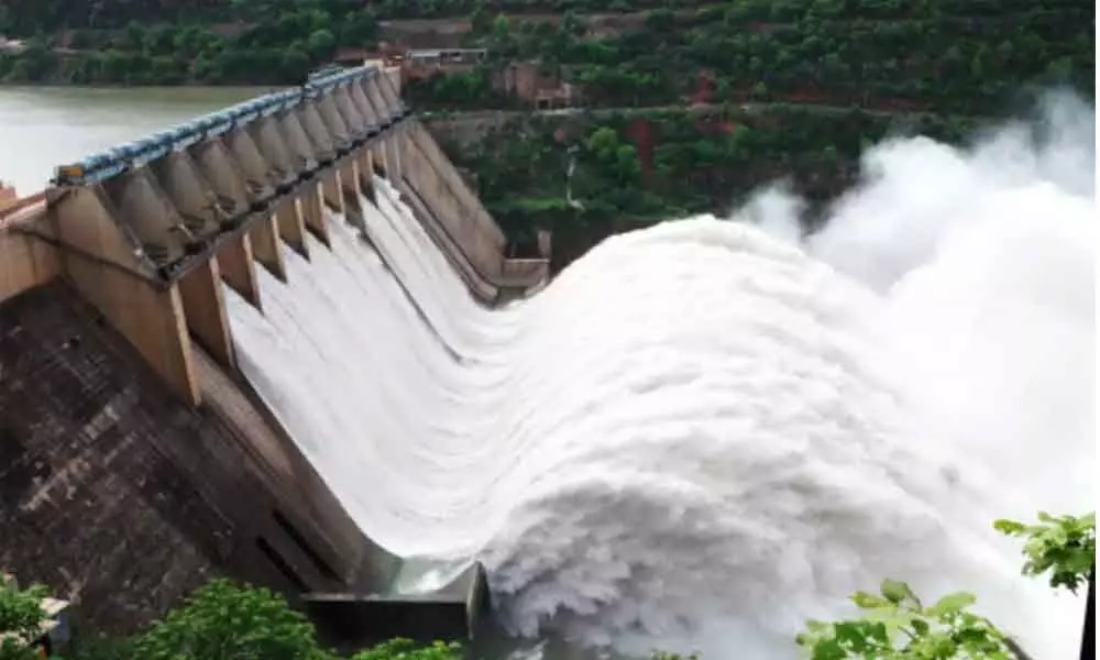 Hydel power generation continues in Srisailam