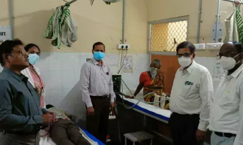 Dr Naga Muneendrudu and others during an awareness meet on the importance of physiotherapy