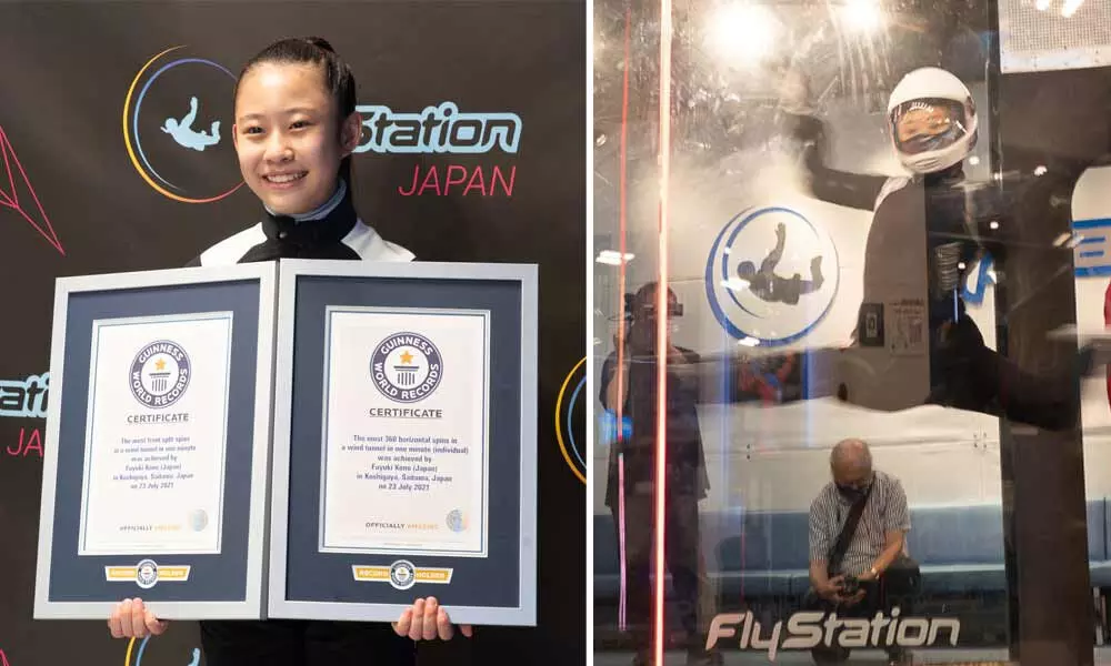 13 Years Old Girl Holds Two Guinness World Records For Wind Tunnel, Helping Her Regaining Her Confidence