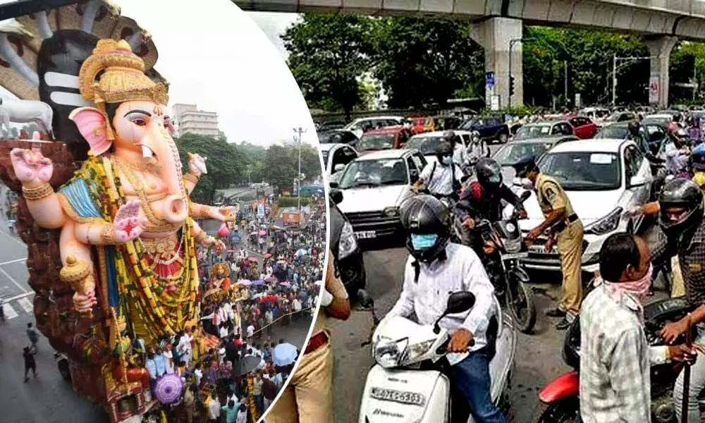 Khairatabad Ganesh in Hyderabad: traffic restrictions imposed