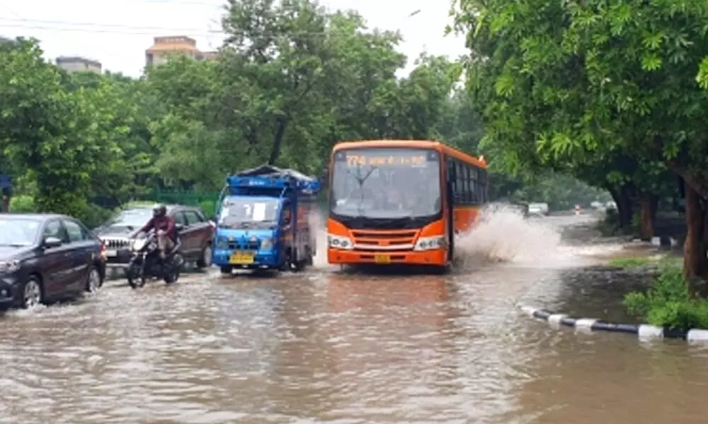 Delhi and its adjoining areas received heavy rainfall on Saturday