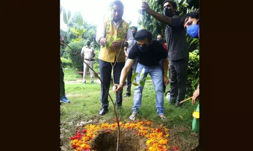 MP Gautam Gambhir takes part in Green India Challenge