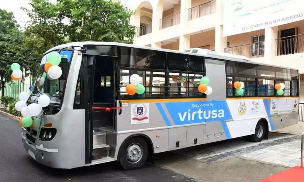 Virtusa Corporation IT Services and Solutions donated a bus
