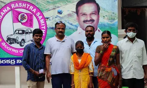 Ala Venkateshwar Reddy went to the rescue of a poor family, promising treatment and also assured double bedroom house