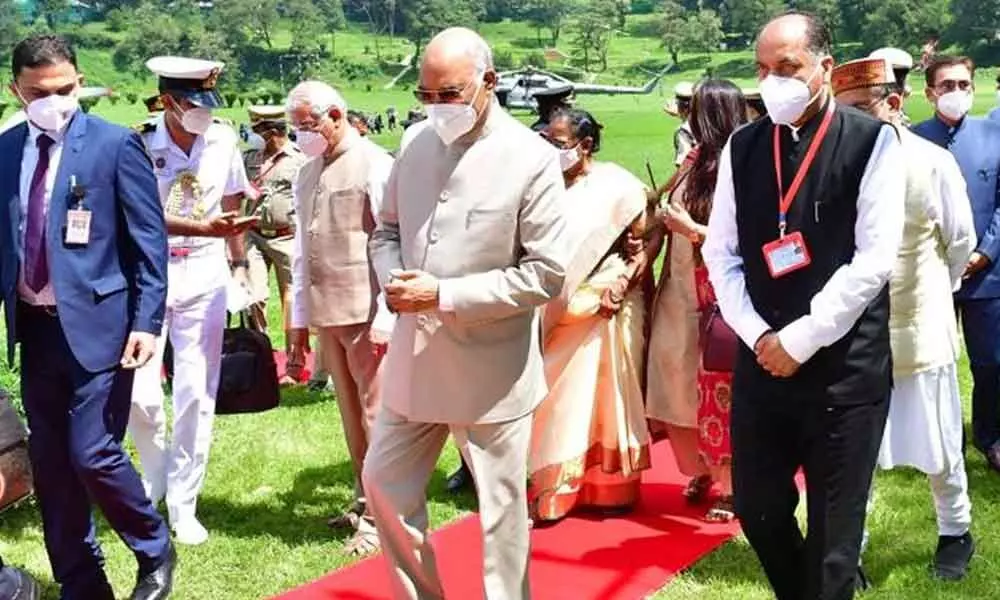 President Ram Nath Kovind arrived in Shimla