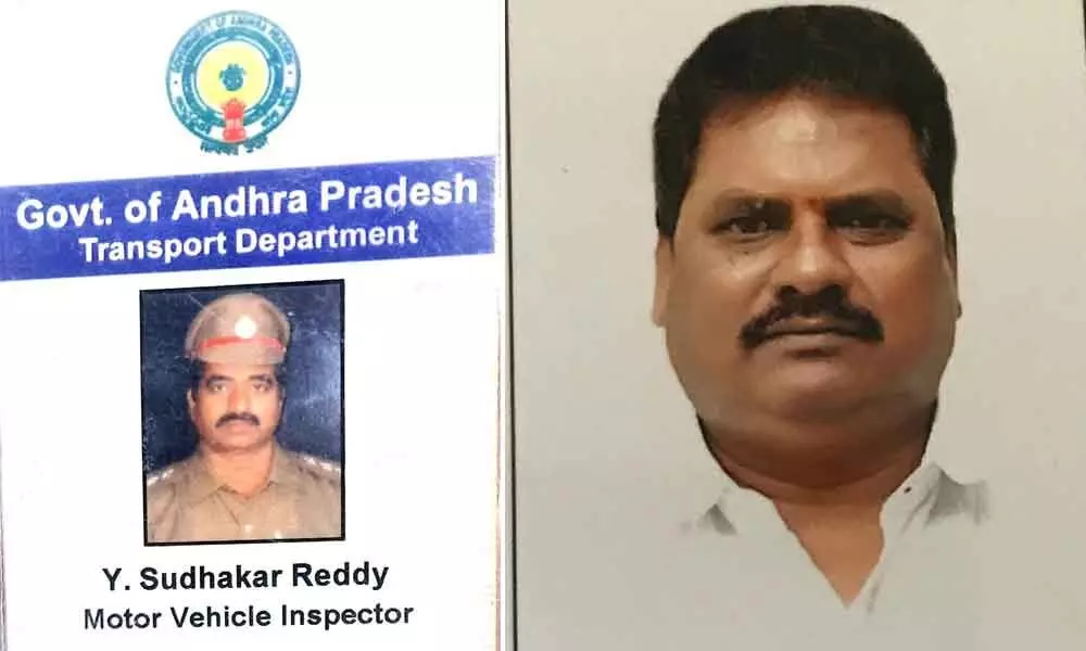 Road Transport Officer Y Sudhakar Reddy and Deputy Transport Commissioner Sivaram Prasad