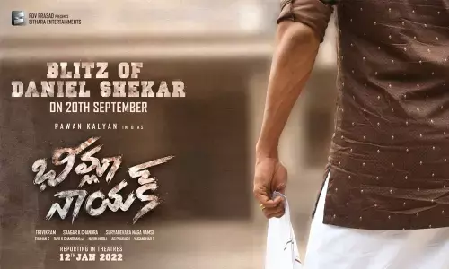 Blitz Of Daniel Shankar will be out on 20th September from Bheemla Nayak movie