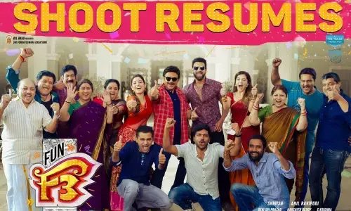 The makers of the F3 movie resumed the shooting of this comedy entertainer!