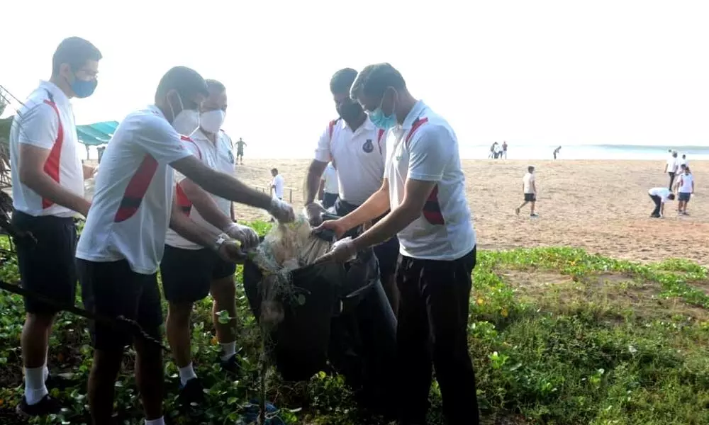 Indian Navy undertakes coastal clean up drive