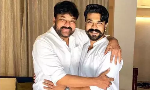 Megastar Chiranjeevi and Mega Powerstar Ram Charan