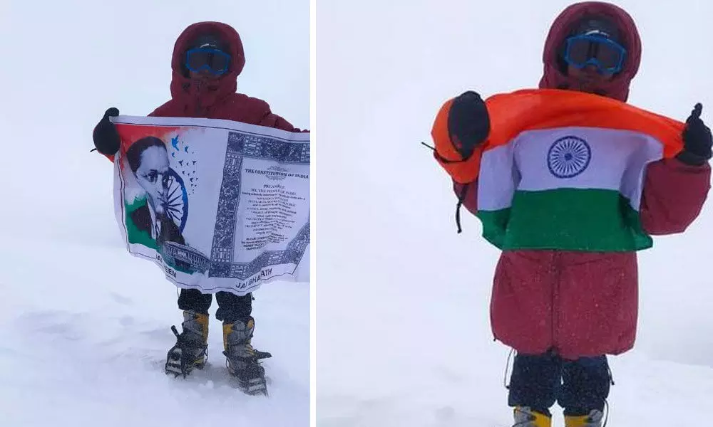 An 8-year-old child from Kurnool, Andhra Pradesh, has achieved the youngest person to climb Mount Elbrus