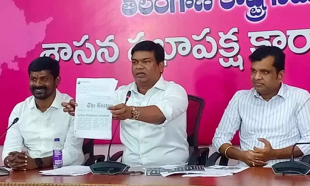 TRS leaders flay Revanth for comments against KTR