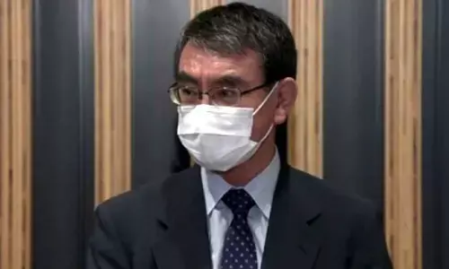 Vaccination Minister Taro Kono