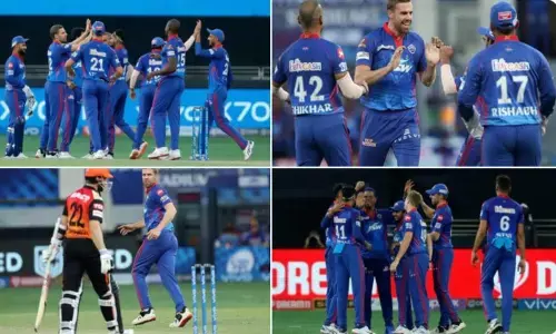 Nortje was Player of the Match in DC’s 8-wicket win over SRH