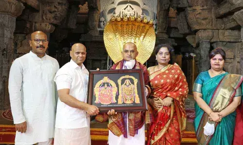 EO K S Jawahar Reddy takes oath as TTD ex-officio member