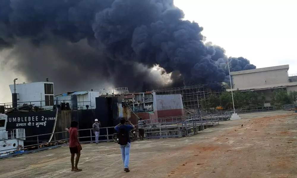 A major fire accident was averted at the GMR Energy power plant