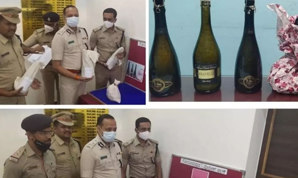 Foreign national smuggling drugs worth 2.5 cr in champagne bottles arrested