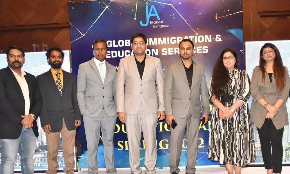 Students interact with officials of foreign varsities at international education fair