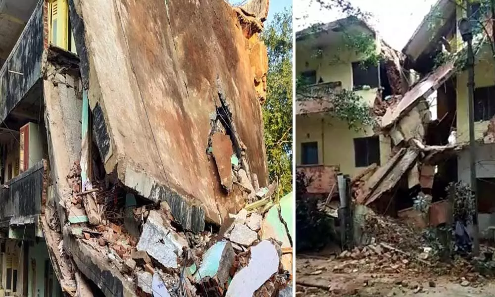 Old three-storey building collapsed in Bengaluru on Tuesday