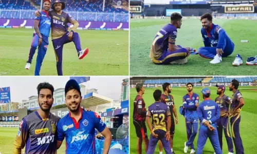 Venkatesh Iyer picked up 2 wickets vs DC in Sharjah