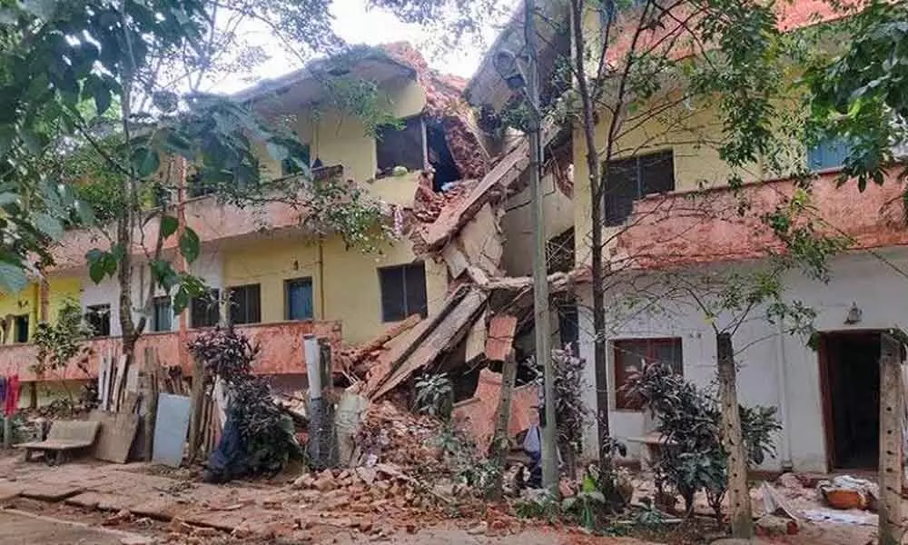 Dilapidated buildings in Bengaluru