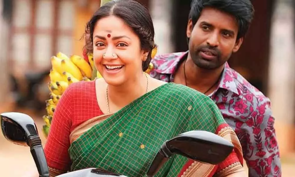 Actress Jyotika will cross a milestone with her upcoming Tamil film Udanpirappe.