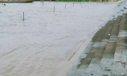 Godavari reach first warning level in Bhadrachalam ( File Pic)