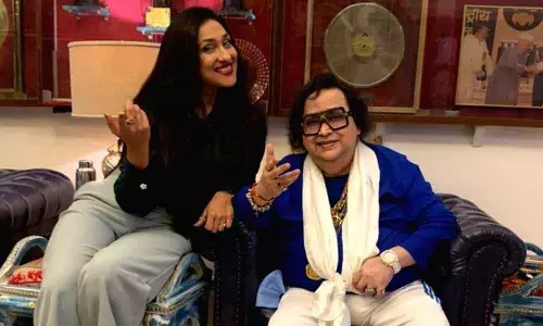 Bappi Lahiri records song with Rituparna Sengupta