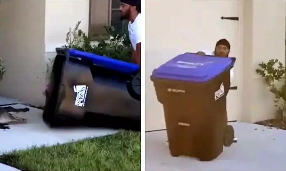 A trending video of a man capturing a crocodile in a trash can has been making the rounds on the Internet