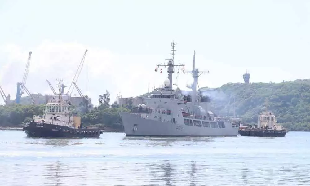 Bangladesh Naval Ship Somudra Avijan arrived at Visakhapatnam on a five-day visit to the Eastern Naval Command (ENC) on Sunday