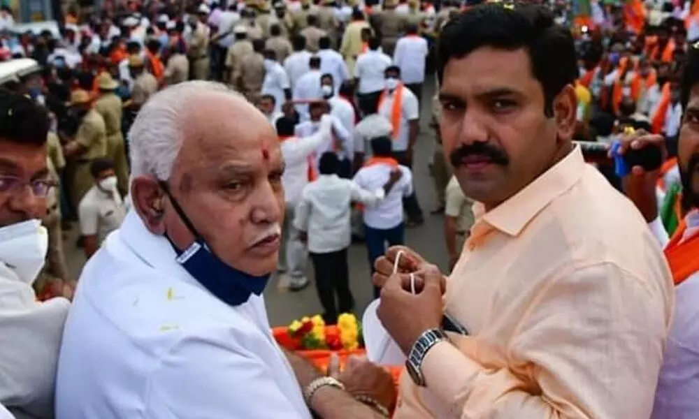 BJP names Yediyurappas son Vijayendra in bypolls team after omitting him initially