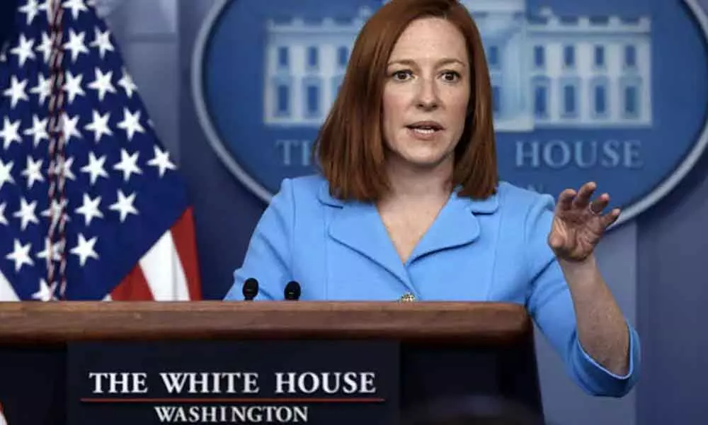Jen Psaki was responding to questions about revealing interview by Frances Haugen. (File)